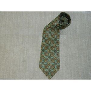 Ermenegildo‎ Zegna Necktie Mens  Green Brown Tie